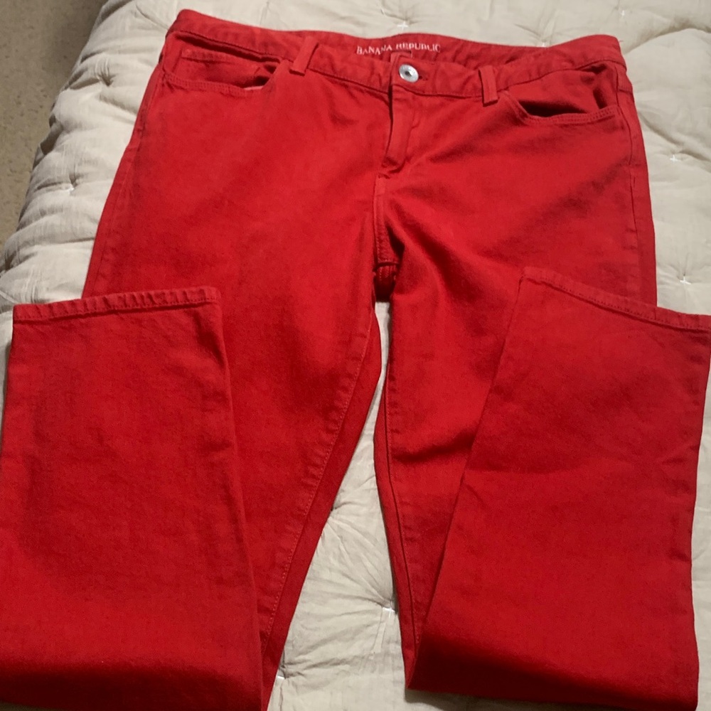 Banana Republic Bold Red Trousers